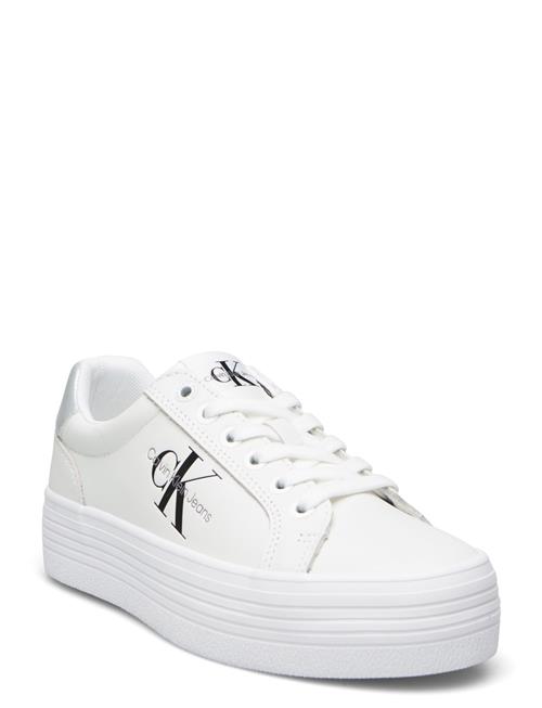 Se Calvin Klein Vulc Flatform Laceup Lth Calvin Klein White ved Booztlet