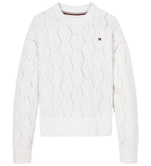 Tommy Hilfiger Tommy Hilfiger Bluse - Strik - Chenille - Ivory Petal