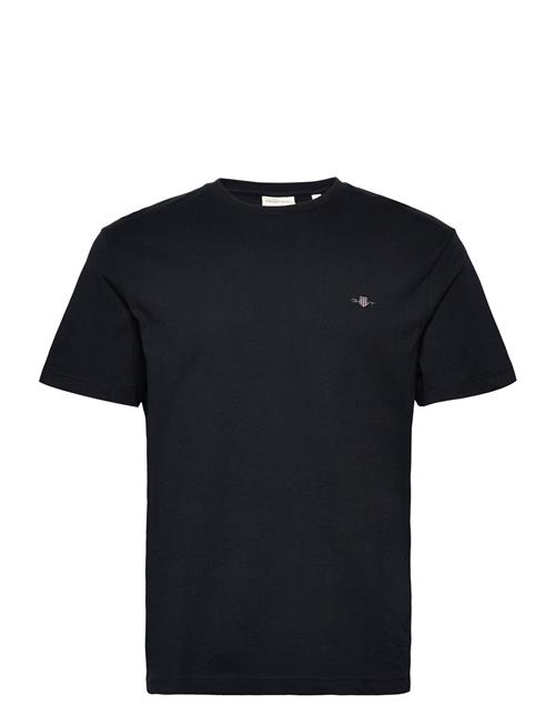 Se GANT Reg Shield Ss T-Shirt GANT Black ved Booztlet