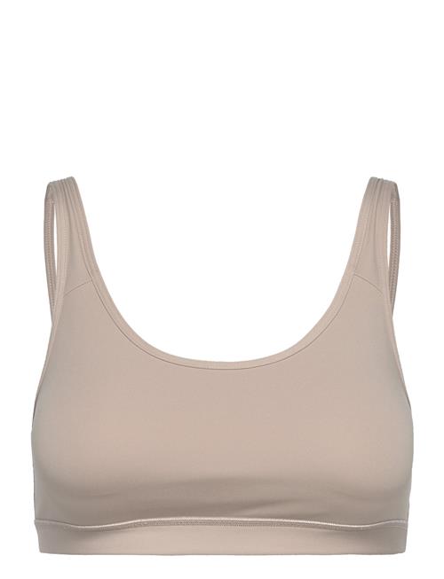 Se adidas Performance All Me Essentials Medium Support Bra Adidas Performance Beige ved Booztlet