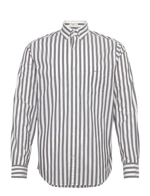 GANT Reg Poplin Stripe Shirt GANT Blue