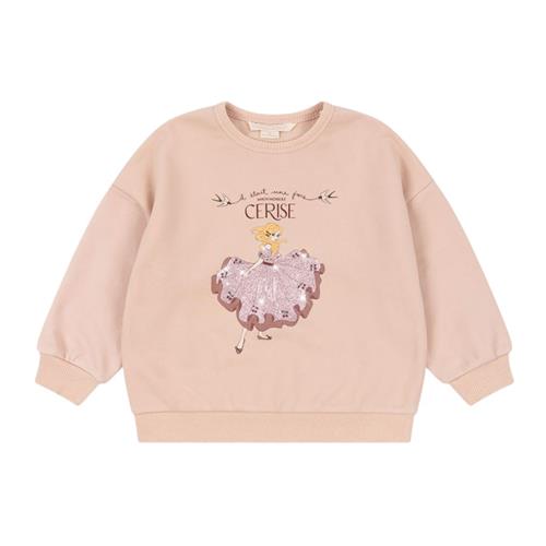 Konges Sløjd Lou Glitter Sweatshirt Cameo Rose | Lyserød | 18 months