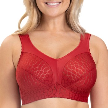 Se Miss Mary of Sweden Miss Mary Lovely Jacquard Soft Bra Bh Rød B 85 Dame ved Timarco