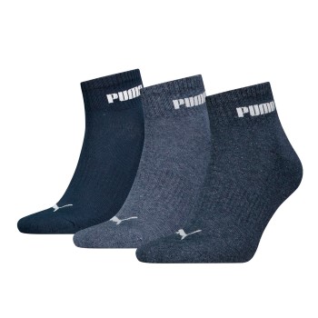 Puma Strømper 3P Unisex New Generation Cushioned Quarter Sock Blå Str 43/46