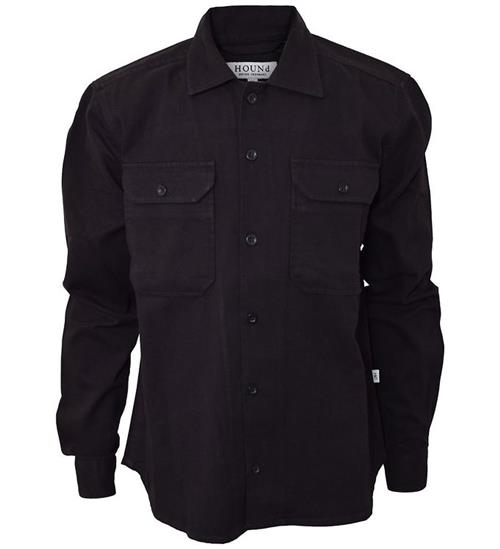 Hound Hound Skjorte - Worker Shirt - Sort