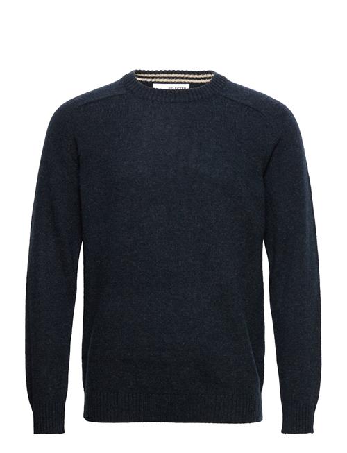 Selected Homme Slhnewcoban Lambs Wool Crew Neck W Noos Selected Homme Navy