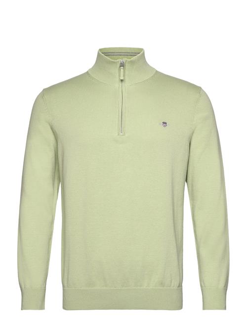 Se GANT Classic Cotton Half Zip GANT Green ved Booztlet