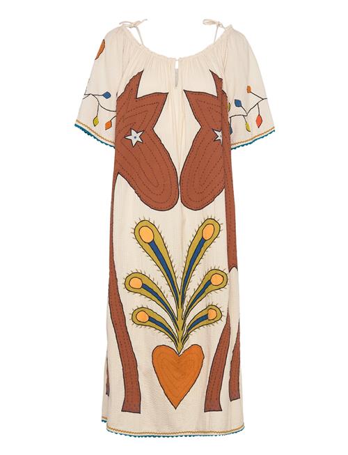 Stella Nova Embroidered Strap Midi Dress Stella Nova Patterned