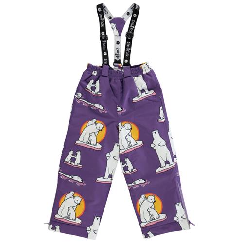 Småfolk Skibukser Polar Bears Purple Heart | Lilla | 4-5 years