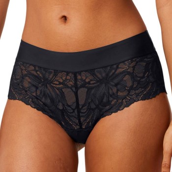 Triumph Trusser Body Make-Up Illusion Lace Shorty Sort 36 Dame