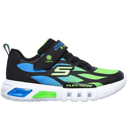 Skechers Skechers Sko m. Lys - Dezlo - Sort/BlÃ¥/Lime