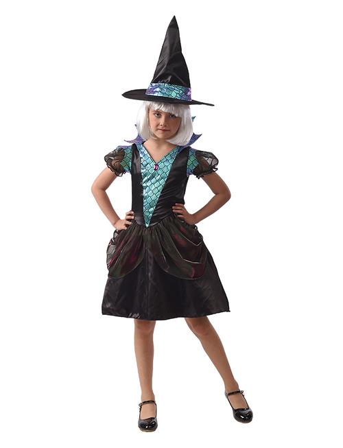 Se Joker Costume Witch Dragon Sorceress 122-134 Joker Patterned ved Booztlet