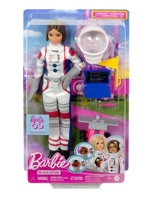 65Th Anniversary Doll & 10 Accessories, Astronaut Set With Brunette Doll Barbie Patterned