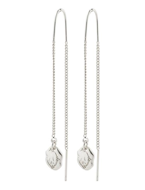 Pilgrim Jola Recycled Long Chain Earrings Pilgrim Silver