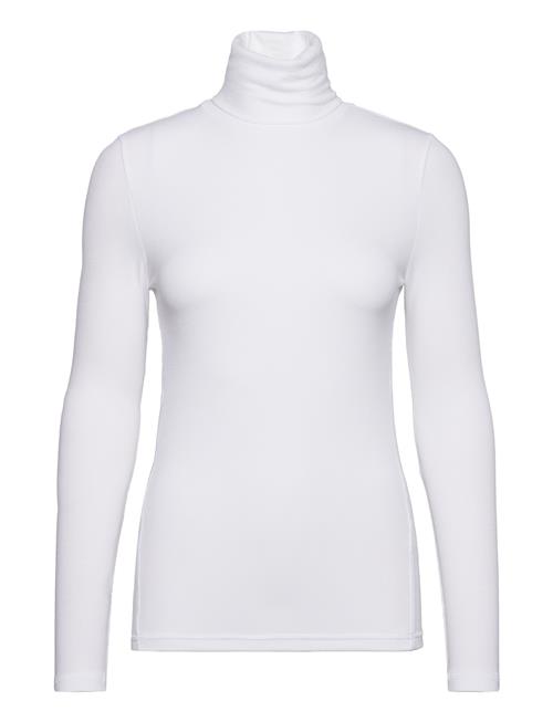 Se Calvin Klein Modal Rib Longsleeve Turtleneck Calvin Klein White ved Booztlet