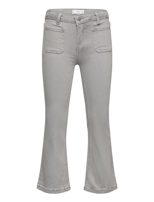 Se Mango Flared Jeans With Pocket Mango Grey ved Booztlet