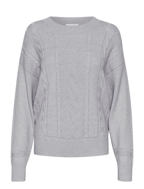 Cream Crdela Knit Pullover Cream Grey