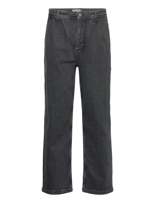 Se Casual Friday Cfhenry Pleated Wide Jeans Casual Friday Grey ved Booztlet