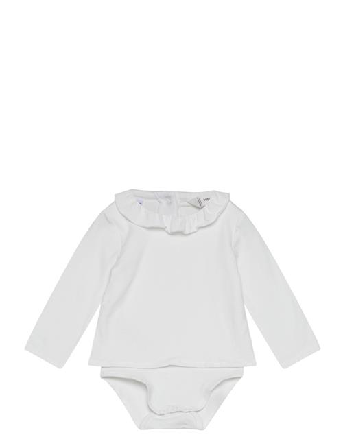 Mango Ruffled Cotton Body Mango White