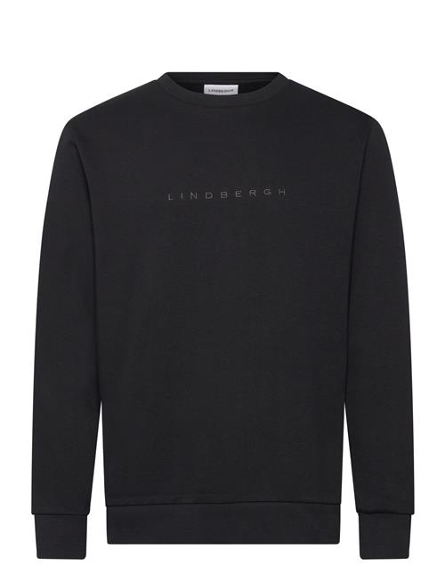 Se Lindbergh O-Neck Brand Carrier Sweatshirt Lindbergh Black ved Booztlet