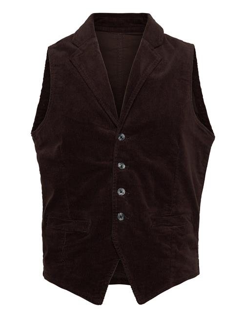 Lindbergh Corduroy Waistcoat Lindbergh Brown