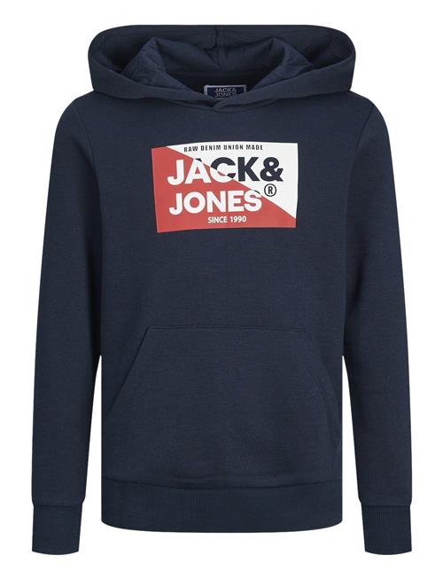 Se Jack & Jones Jjnolan Sweat Hood Jnr Jack & J S Navy ved Booztlet