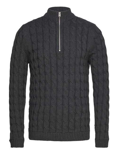 Se ONLY & SONS Onskicker Life Reg 3 Cable Half Zip Knit ONLY & SONS Navy ved Booztlet