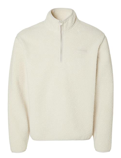 Se Selected Homme Slhstorm Fleece High Neck Sweat Selected Homme Cream ved Booztlet