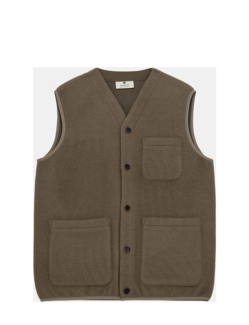 Anerkjendt Akrasmus Boiled Wool Gilet Anerkjendt Khaki