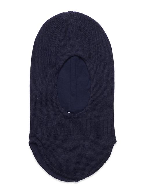 Se CeLaVi Balaclava - Knitted CeLaVi Navy ved Booztlet