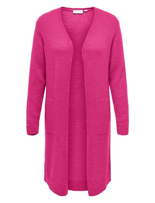 Carannie Life Ls Long Open Cardigan Knt ONLY Carmakoma Pink