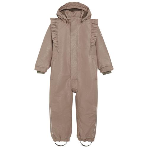 Se EnFant Snowsuit W. Frills  Pine Bark | Brun | 104 cm ved Babyshop