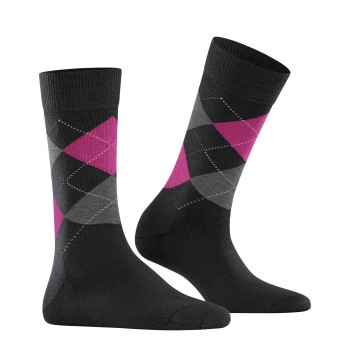 Burlington Strømper 3P Marylebone Wool Socks Rosa/Sort Str 36/41 Dame