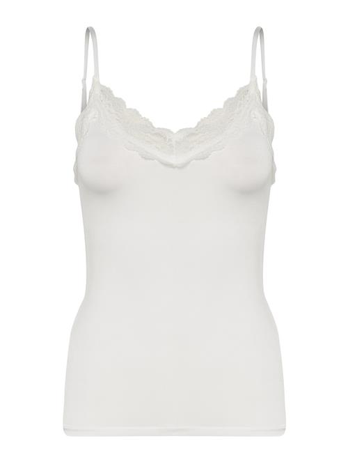 Se Object Objleena New Lace Singlet Noos Object White ved Booztlet