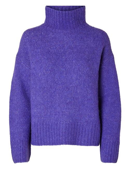 Selected Femme Slfgabella Ls Knit High-Neck W Selected Femme Purple