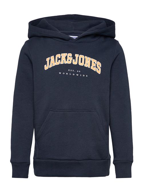 Se Jack & Jones Jjecaleb Varsity Sweat Hood Noos Jnr Jack & J S Navy ved Booztlet