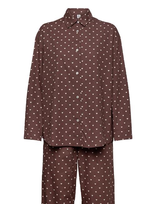 Se Becksöndergaard Amor Pyjamas Set Becksöndergaard Brown ved Booztlet