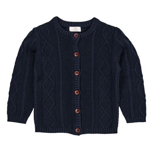 Copenhagen Colors Knitted Cardigan  Navy | Marine blå | 62 cm