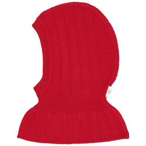 Copenhagen Colors Rib Knitted Balaclava In Merino Wool  Red | Rød | 53/54 cm