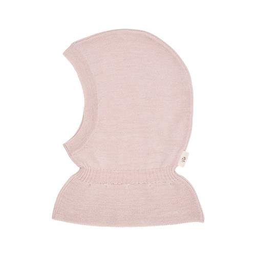 Copenhagen Colors Lt. Knitted Merino Balaclava With Frill  Dusty Rose | Lyserød | 53/54 cm