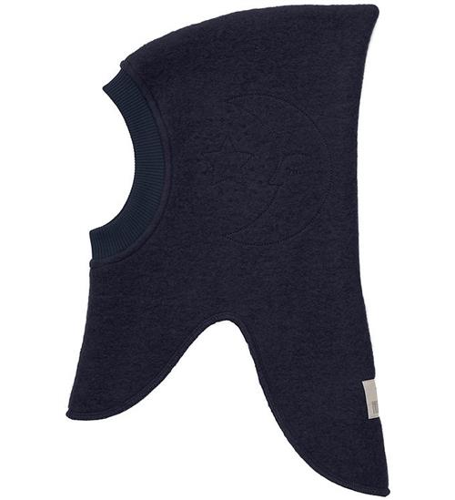 Se Huttelihut Elefanthue - Uld - 2-lags - Dark Navy ved KidsWorld