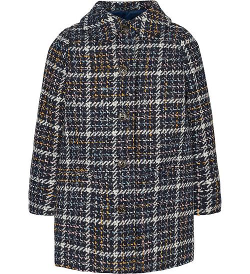 Se MarMar Frakke - Polyester/Uld - Olive - Navy Check ved KidsWorld