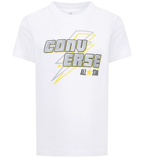 Converse Converse T-shirt - Lightning Bolt - Hvid