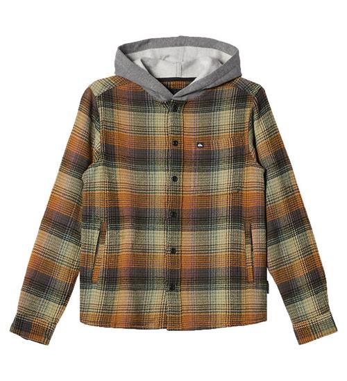 Se Quiksilver Quiksilver Cardigan - Sandbar - Brunternet m. GrÃ¸n ved KidsWorld