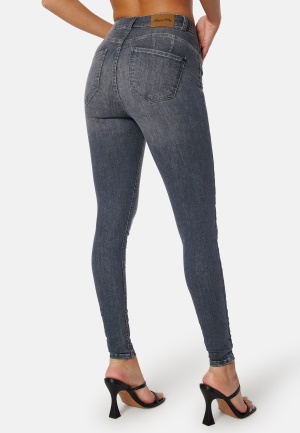 Se Happy Holly Amy Push Up Jeans Grey 38R ved Bubbleroom