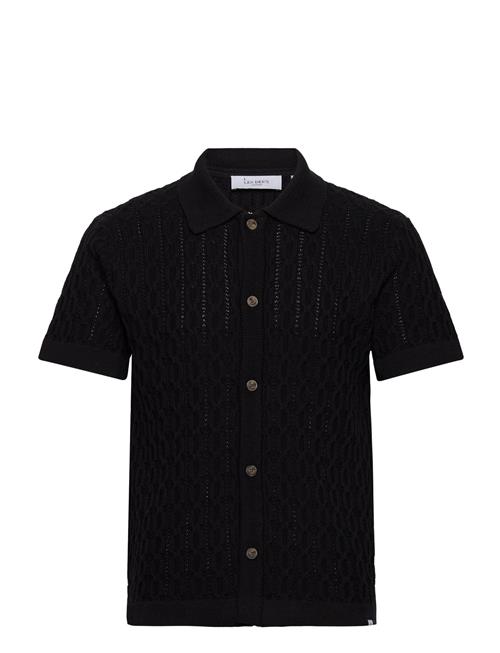 Les Deux Garrett Knitted Ss Shirt Les Deux Black