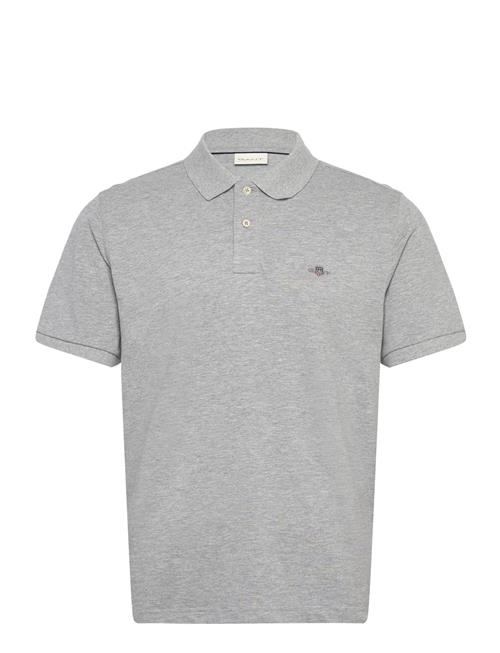 Reg Emb Archive Shield Polo GANT Grey