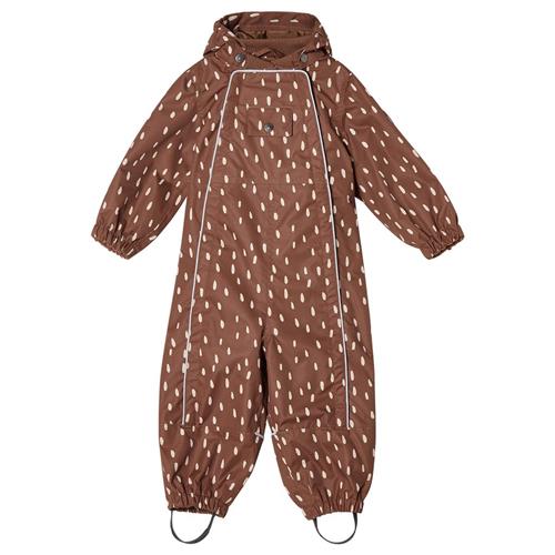 Se Kuling Milano Prikket Skaloverall Brun | Brun | 104 cm ved Babyshop