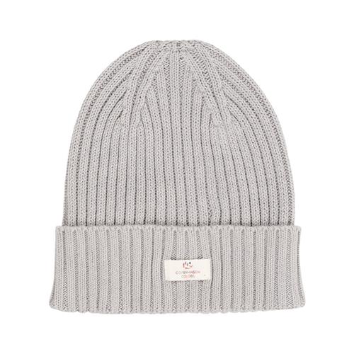 Copenhagen Colors Cotton Knitted Classic Beanie  Dusty Blue | Blå | 53/54 cm