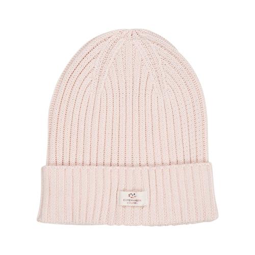 Copenhagen Colors Cotton Knitted Classic Beanie  Soft Pink | Lyserød | 48/50 cm